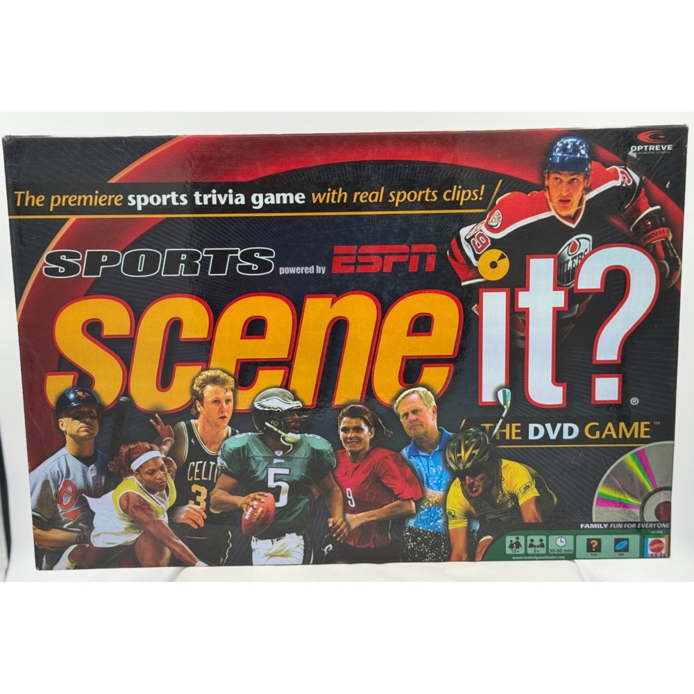 Scene It? Sports by ESPN - Board Game - Complete - Very Good Condition!
